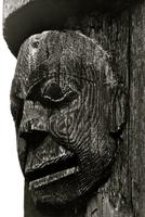 Detail of Face on Whole Being Pole