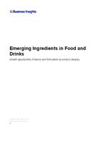 Emerging Ingredients in Food and Drinks