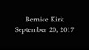 Interview with Bernice Kirk