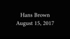 Interview with Hans Brown