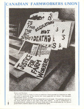 Canadian Farmworkers Union 1983 Newsletter
