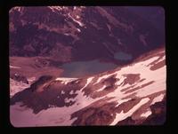Joffre Peaks Trip - moraine lakes from Craggy Peak, July 19, 1957