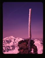 Summit cairn - Mt. [Mount] Dewdney, May 4 ,1958