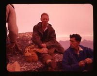 On south peak of Eaton [Peak] - Jim Woodfield & John Holmes, Oct. 5, 1958