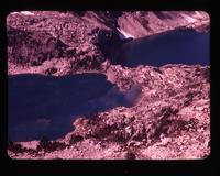 Lake above Tzoonie [Mountain] & plane, Sept. 10, 1961
