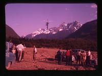 Border pks. [peaks] from Chwk. [Chilliwack] Lake Rd. [Road], June 23, 1962