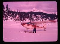 Plane on Garibaldi Lake, Jan. 19, 1963