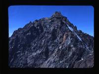 Niut Range - Trident [Kontlan Peak] centre pk. [peak] from s. [south] ridge, Aug. 24, 1967