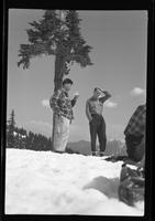 J. Teevan &  R. Yard - top of Grouse [Mountain], Apr. 22, 1951