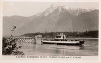 Aggasiz-Rosedale Ferry, Fraser River and Mt. Cheam