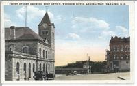 Front Street Showing Post Office, Windsor Hotel and Bastion, Nanaimo, B.C.