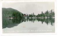 Klitsa Lodge, Sproat Lake, V.I., B.C. with Mt. Klitsa Behind