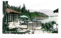 Dining Room and Verandah, Klitsa Lodge, Sproat Lake, B.C.