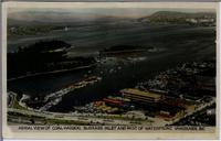 Aerial View of Coal Harbor, Burrard Inlet and Part of Waterfront, Vancouver, B.C.