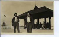 [Two men at Prospect Point at Stanley Park in Vancouver, B.C.]
