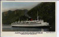 ""MV. Kahloke"" of the Black Ball Line Limited in Automobile and Passenger Ferry Service Between Nanaimo (Vancouver Island) and Horseshoe Bay (West Vancouver, B.C.)