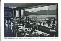 View of Harbour and North Shore Mountains, from Marine Room, The T. Eaton Co., Canada, Limited, Vancouver, Canada