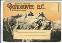 *Done in separate file* Booklet - Souvenir Folder of Vancouver, B.C. The Lion's Gateway