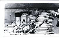 Loading Lumber, B. S. & W. Wharf Port Alberni, B.C.