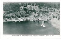 Aerial View of Quathiaski Cove Opposite Campbell River, V.I., B.C.