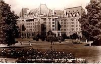 Empress Hotel, Victoria B.C. From lawn of Parliament Buildings