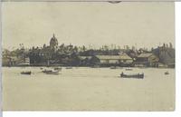 [Several small boats in the Victoria, B.C. Inner Harbour]
