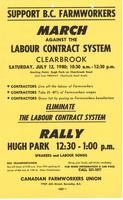March Against the Labour Contract System - Support BC Farmworkers
