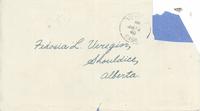 [Letter] 1940 January 11, Verigin St. [Station] [to] Fedosia Verigina