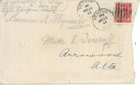 [Letter] 1943 March 15, Verigin St. [Station] [to] Fedosia Verigina
