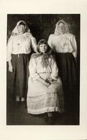 [Photograph of three Doukhobor women]