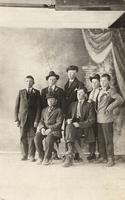 [Photograph of seven Doukhobor boys]