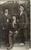 [Photograph of three Doukhobor men]