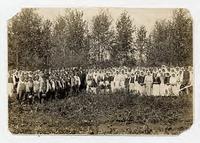 [Doukhobor community with Peter Verigin, 1859-1924, c. 1910s]