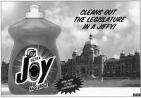 Cleans out the Legislature in a jiffy!