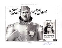 A new ticker for the Tin Man!; Next up: New cojones for the Lion-in-Chief?