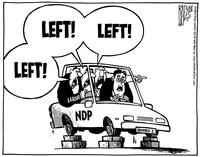 "Left!" "Left!" "Left!"