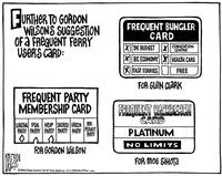 Further to Gordon Wilson's suggestion of a frequent ferry user's card: For Glen Clark For Gordon Wilson For Moe Sihota