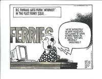 B.C.ferries gets more 'interest' in the fast ferry sale; "we're 'interested' in what possessed you clowns to waste so much money on a vessel that was obviously unsuitable?"