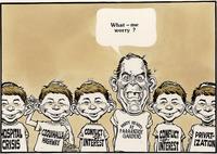 "What - me worry?" with apologies to Alfred E. Neuman
