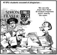 47 SFU STUDENTS ACCUSED OF PLAGIARISM  "We can only hope that these 47 student responses aren't exactly the same."