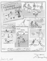 Murphy's Summer sketchbook Nat Bailey Stadium afternoon game the shirt-open swaggering guy, Kitsilano Pool, 8 A.M., Lapwear fashion explained Silver cap: confidence Dark blue: traditionalist Peaked [...]