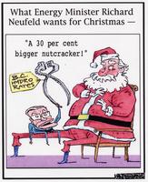 What Energy Ministry Richard Neufeld wants for Christmas - "A 30 per cent bigger nutcracker!"