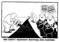 Red carpet treatment befitting APEC dictators