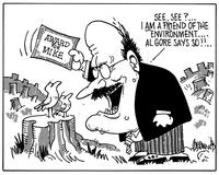 "See, see?...I AM a friend of the environment....Al Gore says so!!.."