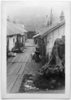 [Part of the cannery housing for first nations workers]