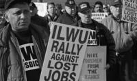 ILWU [International Longshore and Warehouse Union] rally, Portside park re: contracting-out