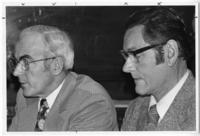 Rod Hourston; Jack Davis; @ UFAWU [United Fishermen and Allied Workers Union] convention - January, 1974