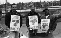 Picketers Rogers re: lockout