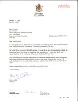 [Letter from Ministry of Aboriginal Affairs to Dana Claxton of IMAG]
