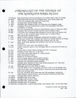 Chronology of the Voyage of the Komagata Maru in 1914
